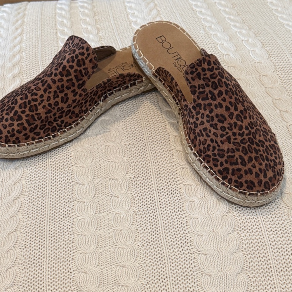 Corkys Brown Leopard Espadrilles